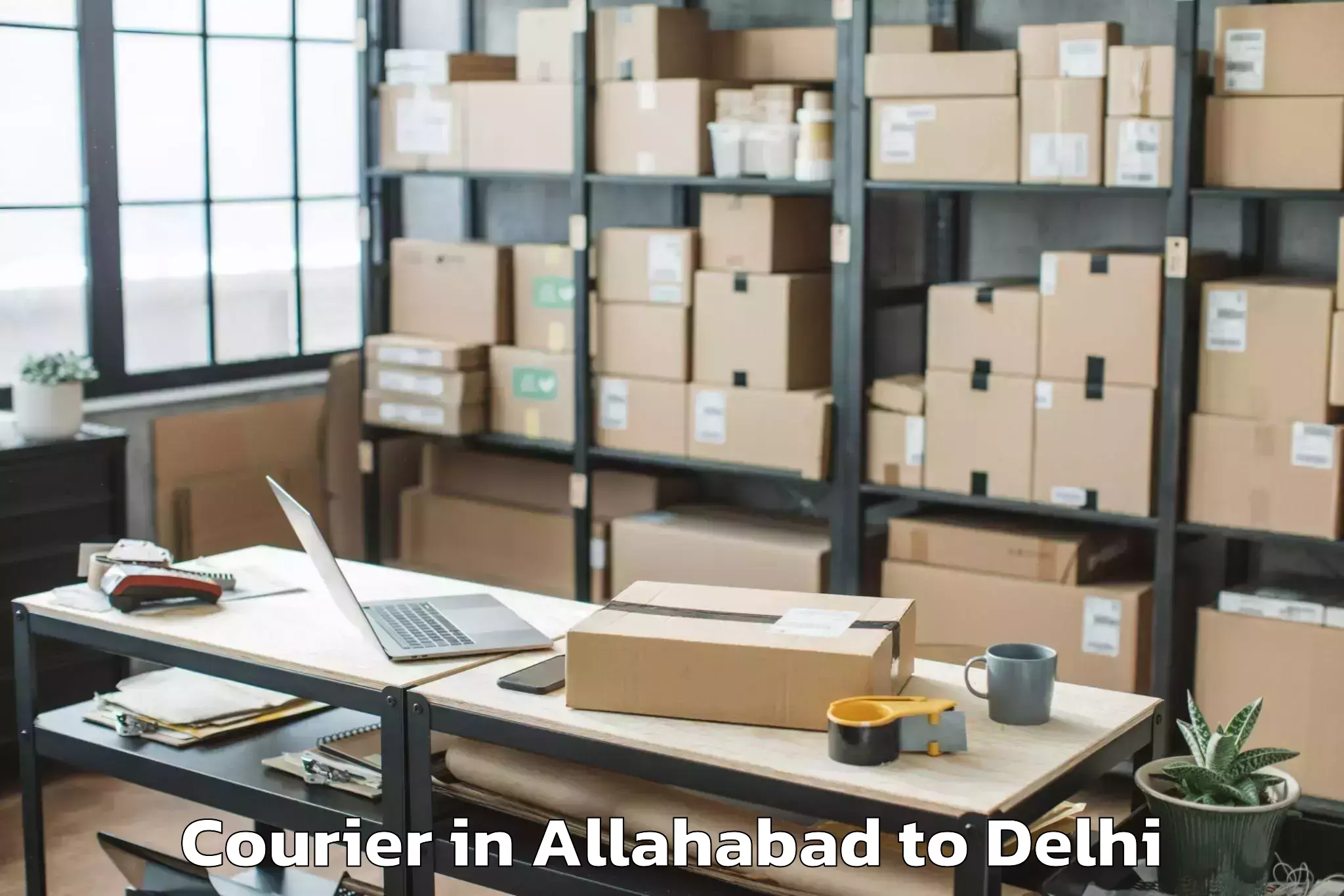 Professional Allahabad to City Centre Mall Dwarka Courier